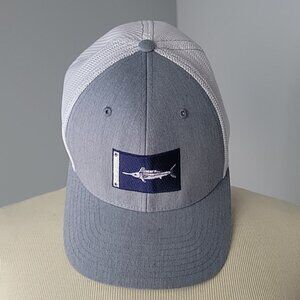 QUIET STORM Embroidered‎ Billfish Marlin Sport Fishing Trucker Style Ball Cap L